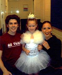 Callie with Great Britain Olympic skaters